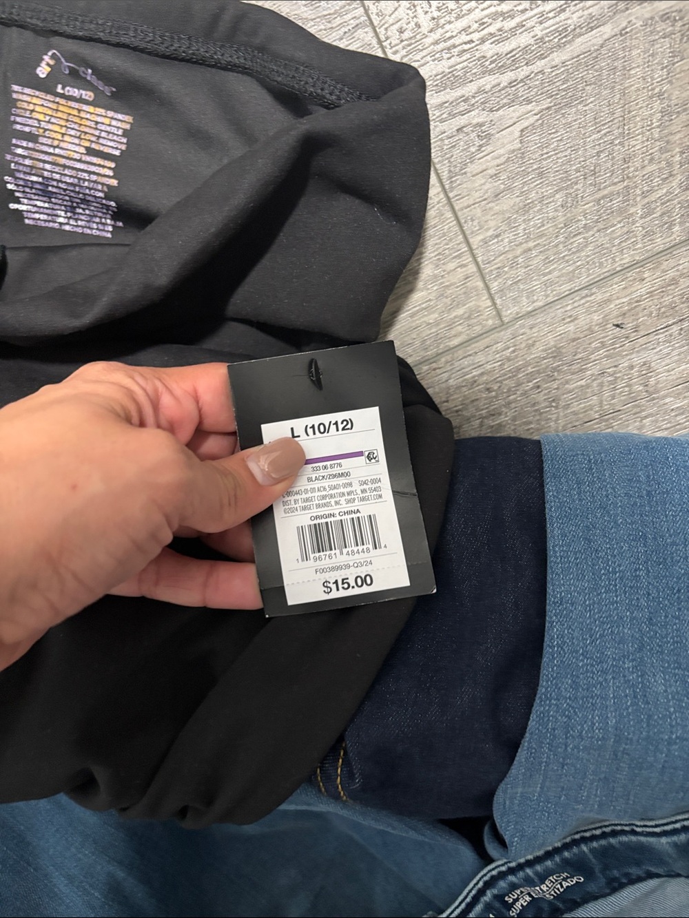 Cat & Jack girls Black Flare Pants and Two Blue Denim Flare Jeans - Picture 5 of 5